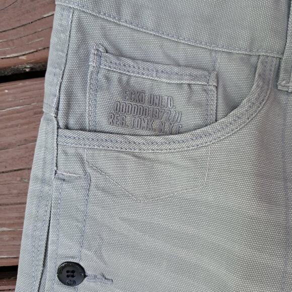 Lot of 2 Ecko Unltd 1972 Shorts Mens Size 32 Beige & Blue Denim Jean - Picture 14 of 16